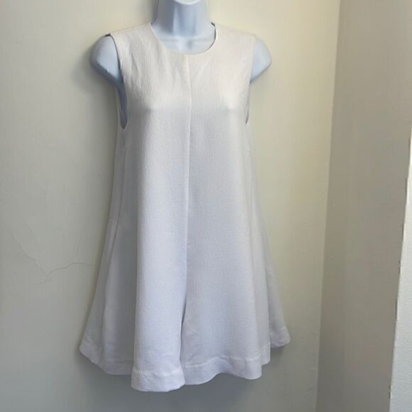 NWT- Kendall + Kylie Sleeveless A-line Open Back Romper,  White size XS - Picture 3 of 9